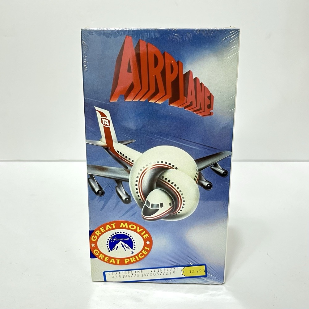Vintage New/Sealed Airplane! 1980 (VHS, 1992) Paramount Hologram Sealed